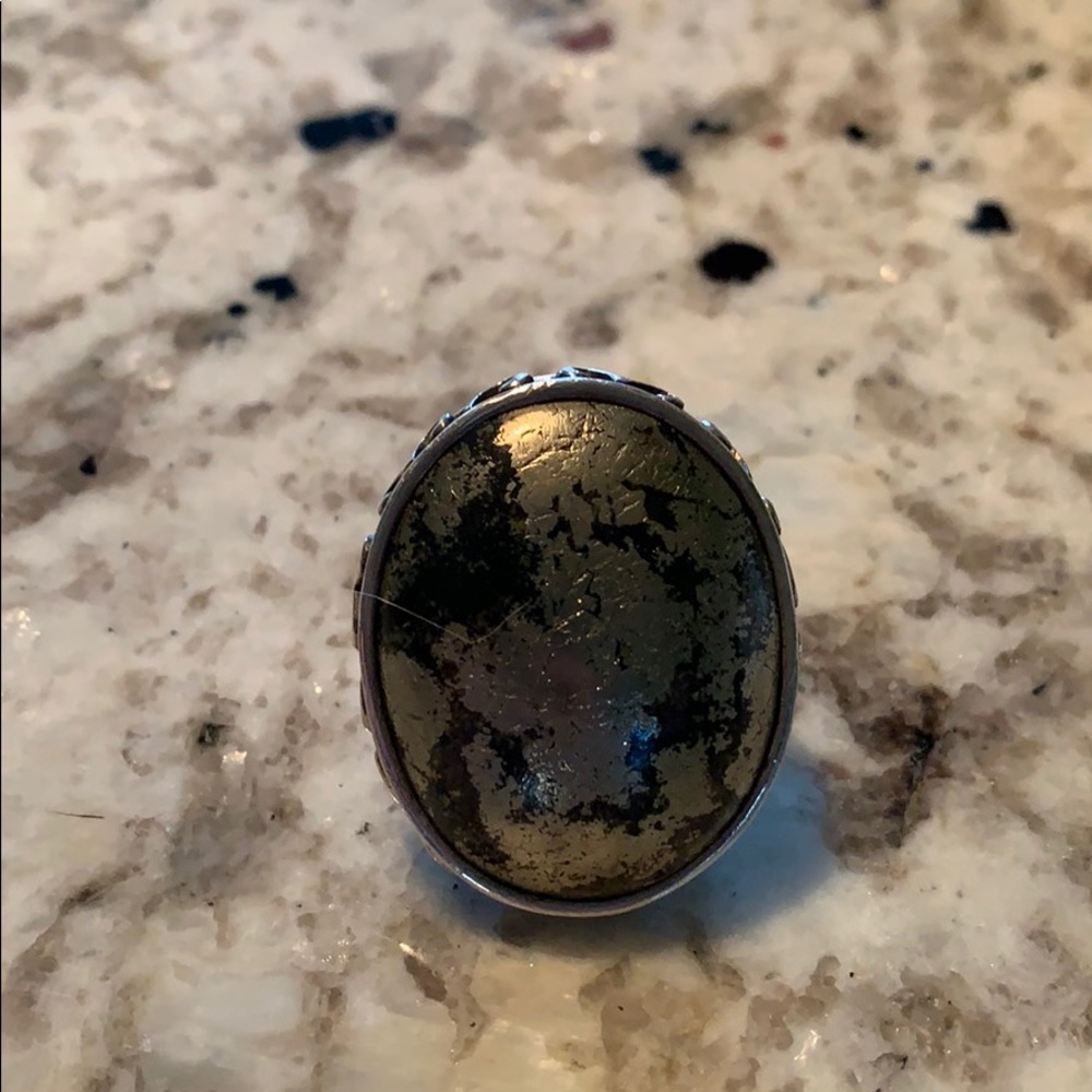 Sterling silver and stone ring